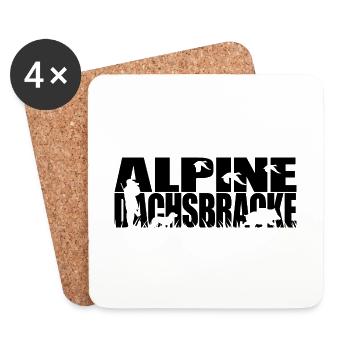 ALPINE DACHSBRACKE Chiens de chasse Chien de chasse Wilsigns - Dessous de verre (lot de 4) - blanc - Devant
