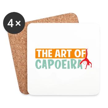 L’art de la capoeira - Dessous de verre (lot de 4) - blanc - Devant