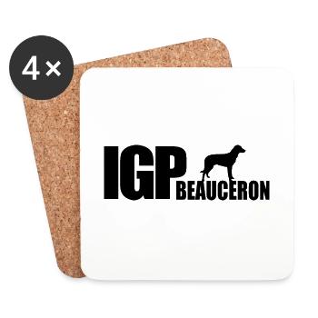 IGP BEAUCERON Sport canin Wilsigns chien cadeau - Dessous de verre (lot de 4) - blanc - Devant