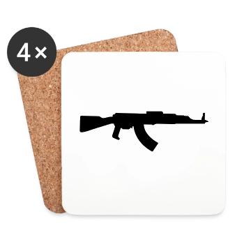 Rifle icon icon - Coasters (set of 4) - white - Front