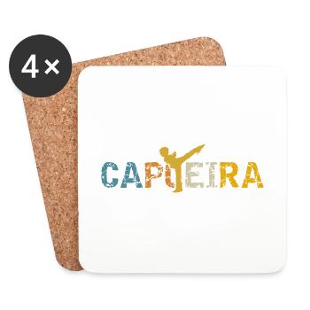 Capoeira - Dessous de verre (lot de 4) - blanc - Devant