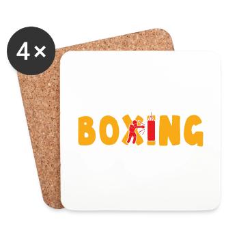 Boxen - Untersetzer (4er-Set) - Weiß - Vorne