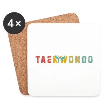 Taekwondo - Coasters (set of 4) - white - Front