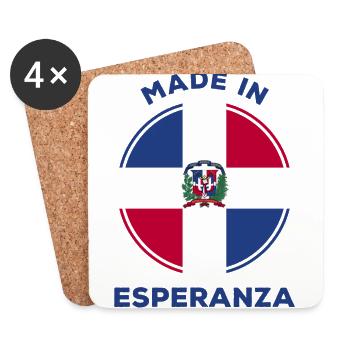 Esperanza - Dessous de verre (lot de 4) - blanc - Devant