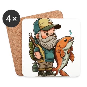 Prix des pêcheurs - Dessous de verre (lot de 4) - blanc - Devant