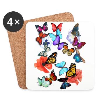 Summer is calling - Coasters (set of 4) - white - Front