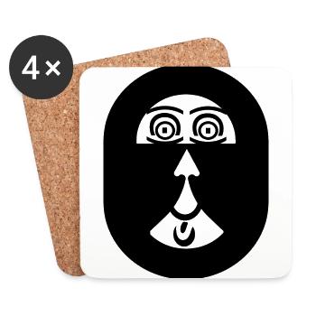Funny - Coasters (set of 4) - white - Front