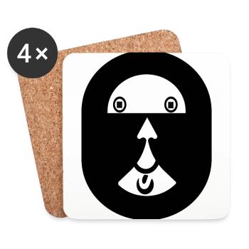 eye-catcher - Coasters (set of 4) - white - Front