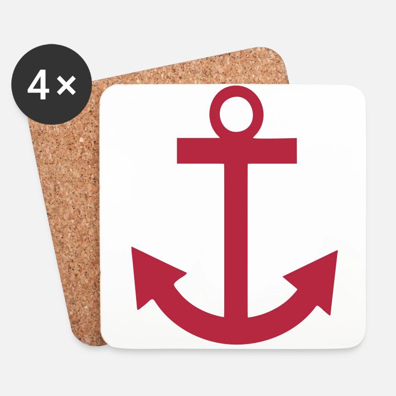 Anker - Coasters (set of 4) - white