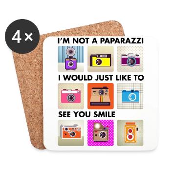 Paparazzi - Dessous de verre (lot de 4) - blanc - Devant