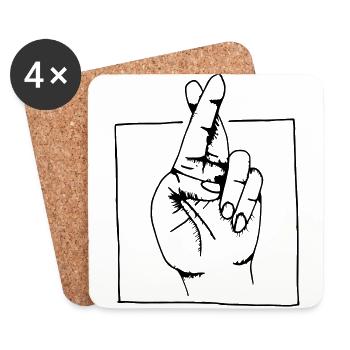 I swear - Coasters (set of 4) - white - Front