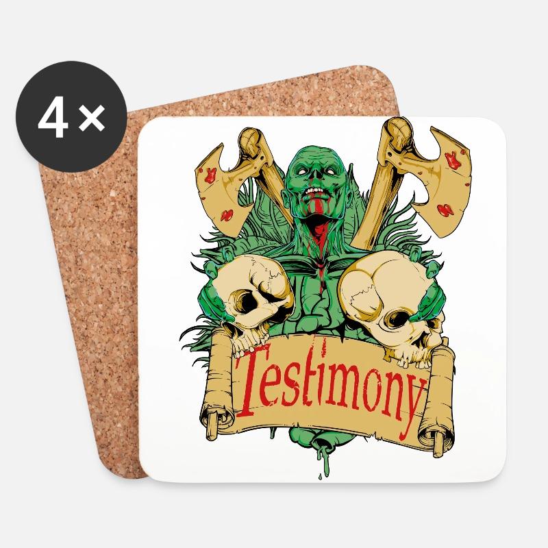 testimony - Untersetzer (4er-Set) - Weiß