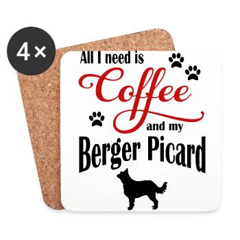 Berger Picard Coffee - Untersetzer (4er-Set) - Weiß - Vorne