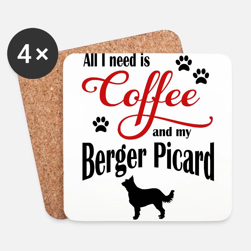 Berger Picard Coffee - Untersetzer (4er-Set) - Weiß