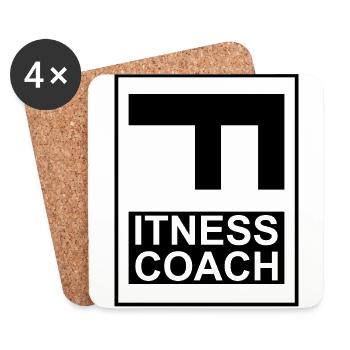 Firness - Fitnesscoach - Coasters (set of 4) - white - Front