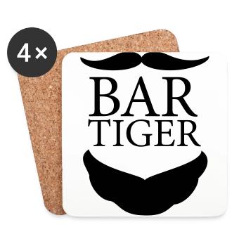 bar-tiger - BARTiger - Untersetzer (4er-Set) - Weiß - Vorne