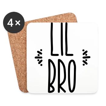 lil bro - Untersetzer (4er-Set) - Weiß - Vorne