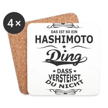 Hashimoto - Untersetzer (4er-Set) - Weiß - Vorne