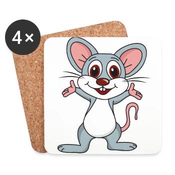 mouse - Coasters (set of 4) - white - Front