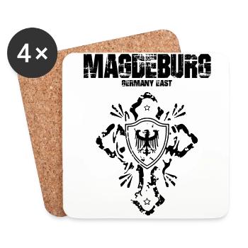 Magdeburg - Untersetzer (4er-Set) - Weiß - Vorne