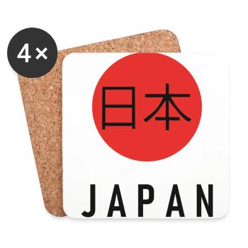 Japan - Coasters (set of 4) - white - Front