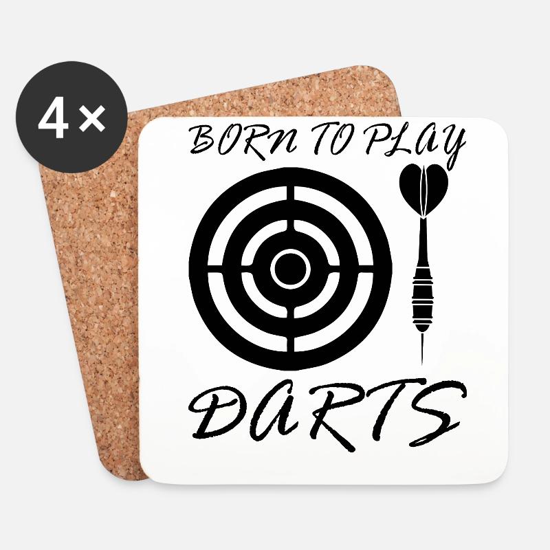 Darts - Untersetzer (4er-Set) - Weiß