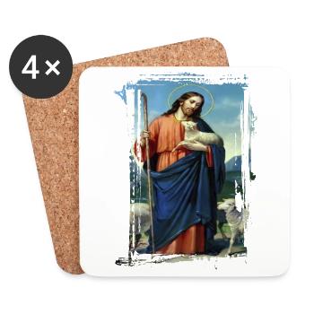 Jesus-Holy Mary Religion - Coasters (set of 4) - white - Front