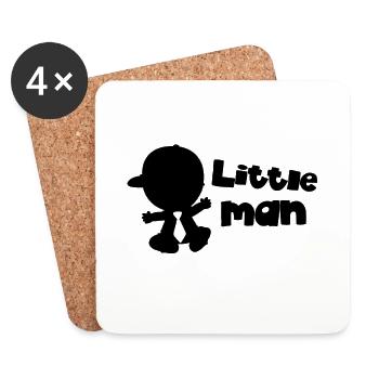 Little man - Coasters (set of 4) - white - Front