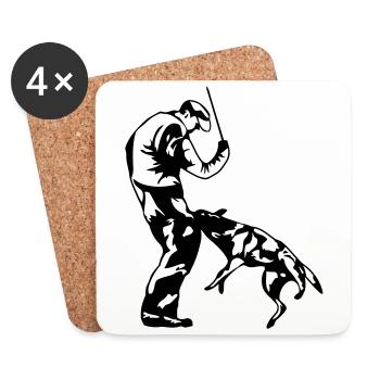 Sport canin - Dessous de verre (lot de 4) - blanc - Devant