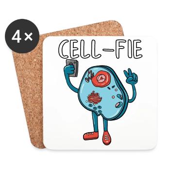 Cell-fied - Coasters (set of 4) - white - Front