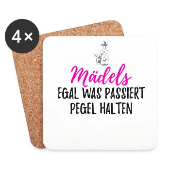 Party - Untersetzer (4er-Set) - Weiß - Vorne