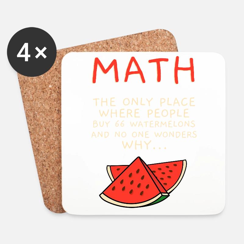 Math - Untersetzer (4er-Set) - Weiß