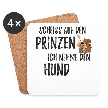 Hütehunde Hütehund Hunde Hund Hündchen Hundi - Untersetzer (4er-Set) - Weiß - Vorne