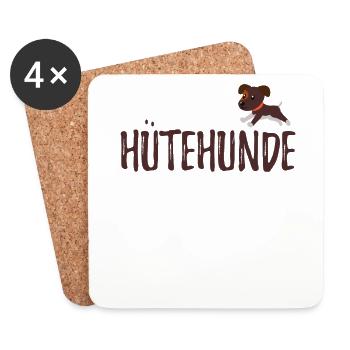 Hütehunde Hütehund Hunde Hund Hündchen Hundi - Untersetzer (4er-Set) - Weiß - Vorne