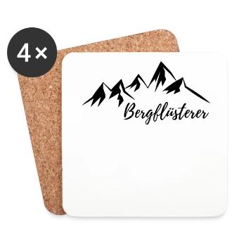 Berge Wandern Bergsteigen Gebirge - Untersetzer (4er-Set) - Weiß - Vorne