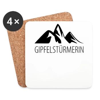 Berge Wandern Bergsteigen Gebirge - Untersetzer (4er-Set) - Weiß - Vorne