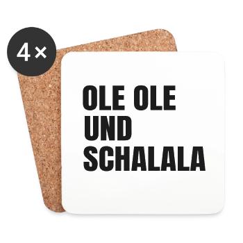 Fußball - Untersetzer (4er-Set) - Weiß - Vorne
