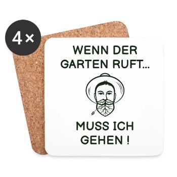 Garten - Untersetzer (4er-Set) - Weiß - Vorne