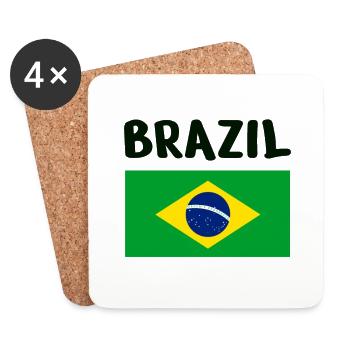 Brazil - Coasters (set of 4) - white - Front