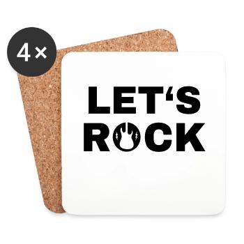 Rock music - Coasters (set of 4) - white - Front