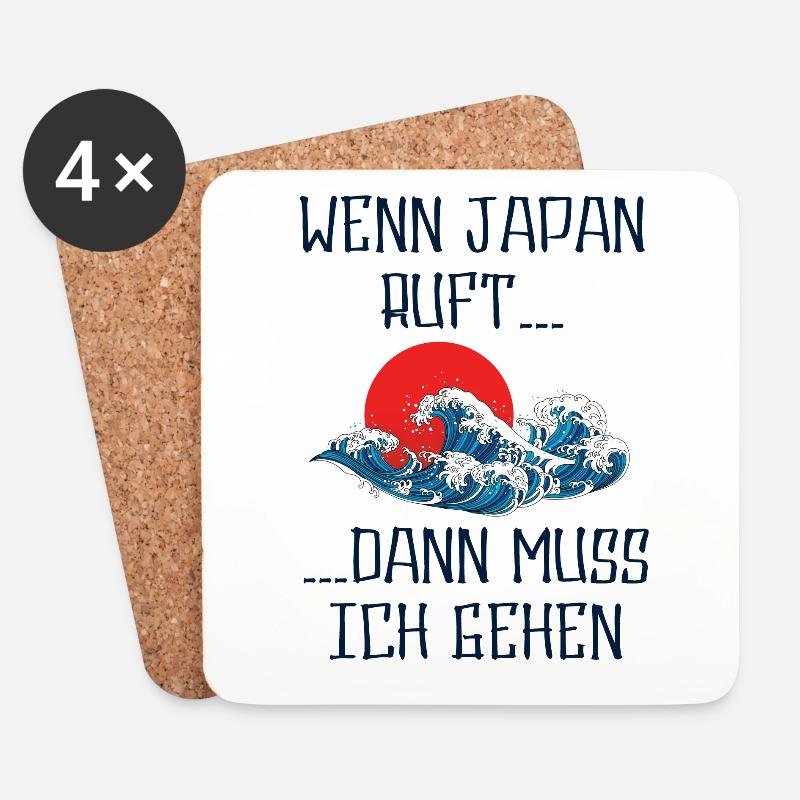 Japan - Untersetzer (4er-Set) - Weiß