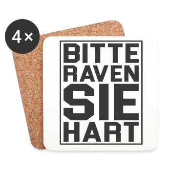 Rave - Untersetzer (4er-Set) - Weiß - Vorne