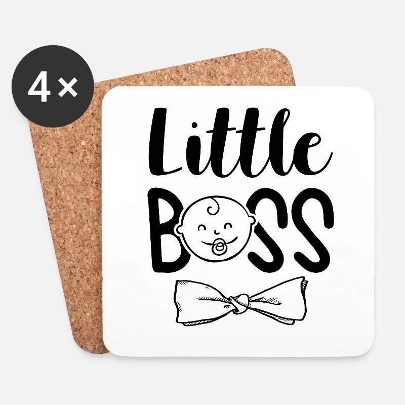 baby boss kleiner - Untersetzer (4er-Set) - Weiß