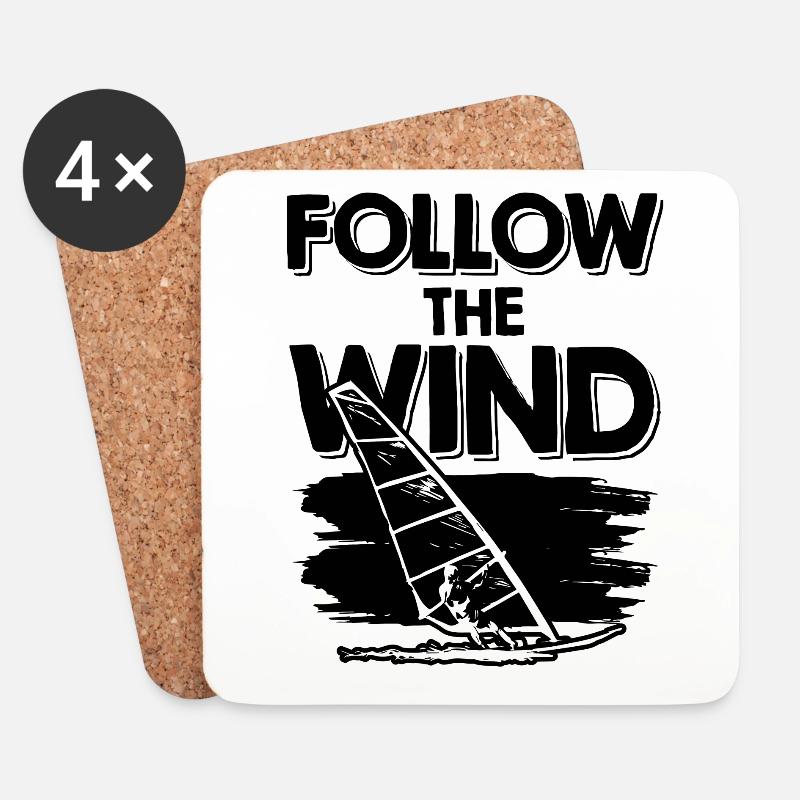 Windsurfing windsurfer - Untersetzer (4er-Set) - Weiß