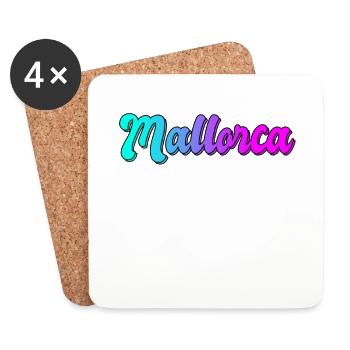 Mallorca - Untersetzer (4er-Set) - Weiß - Vorne