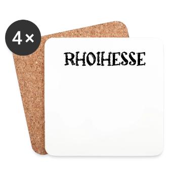 Rheinhessen - Untersetzer (4er-Set) - Weiß - Vorne