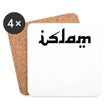Islam - Untersetzer (4er-Set) - Weiß - Vorne