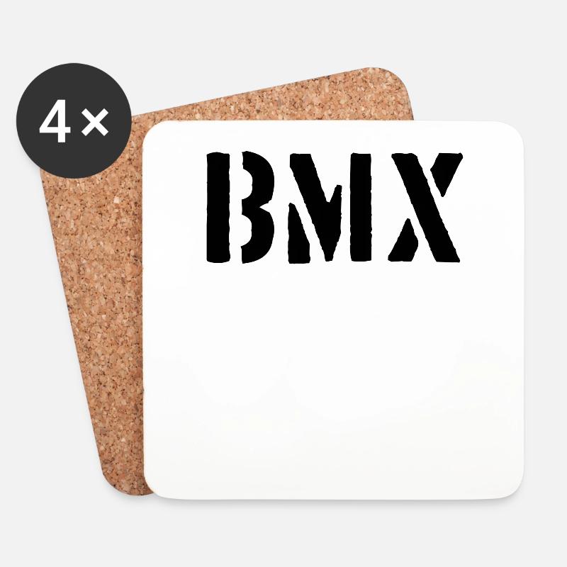BMX - Untersetzer (4er-Set) - Weiß