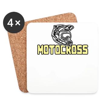 Motocross - Coasters (set of 4) - white - Front