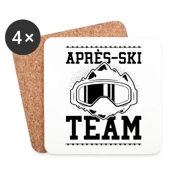 Après Ski Team - Untersetzer (4er-Set) - Weiß - Vorne